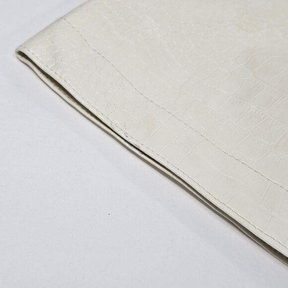 Cinq a Sept Abytha Belted Faux Leather Mini dress in Alabaster Size 14 - Picture 9 of 11